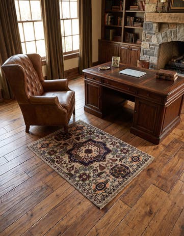 2' 2 x 3' 3 Hand Knotted Mamluk Ziegler Rug