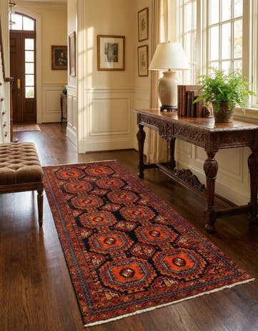 4' 7 x 10' 6 Koliaei Wool Runner Rug