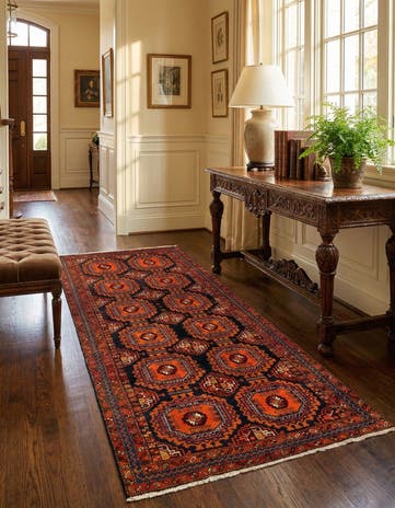 4' 7 x 10' 6 Koliaei Wool Runner Rug