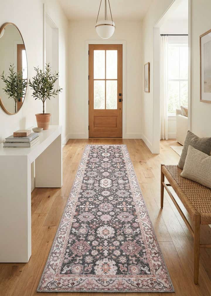 2' 7 x 10' Washable Timeless Runner Rug