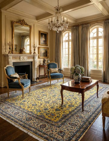 9' 6 x 13' 5 Kashan Rug