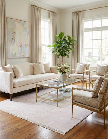 5' 7 x 7' 10 Hand Knotted Darya Wool Rug