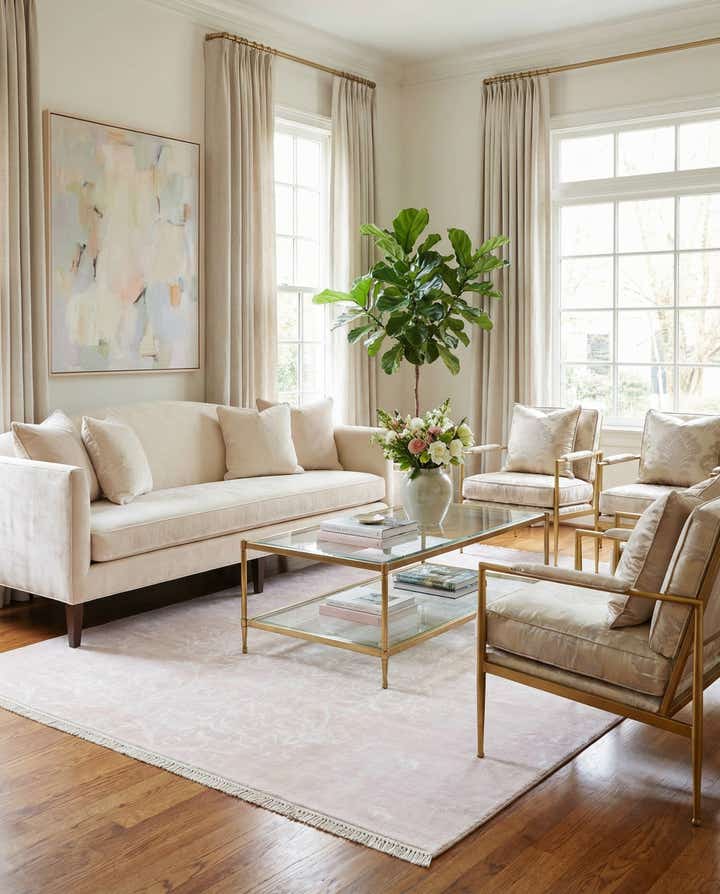 5' 7 x 7' 10 Hand Knotted Darya Wool Rug