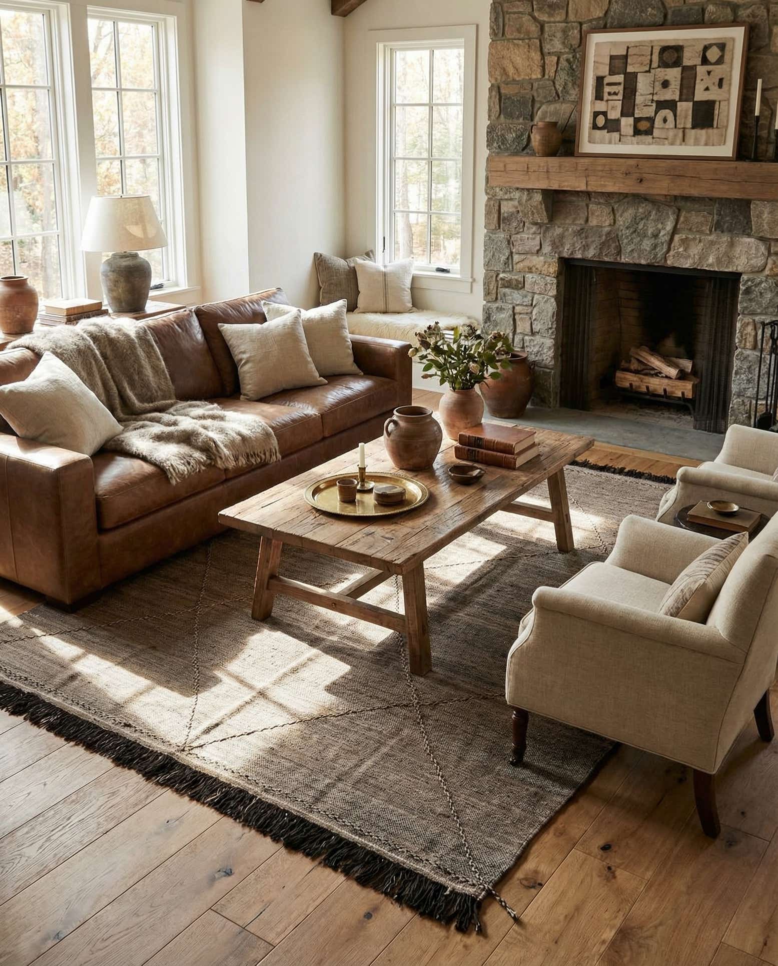 8' x 10' Hand Knotted Moroccan Wool Rug