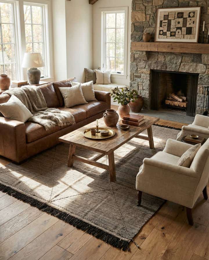 8' x 10' Hand Knotted Moroccan Wool Rug