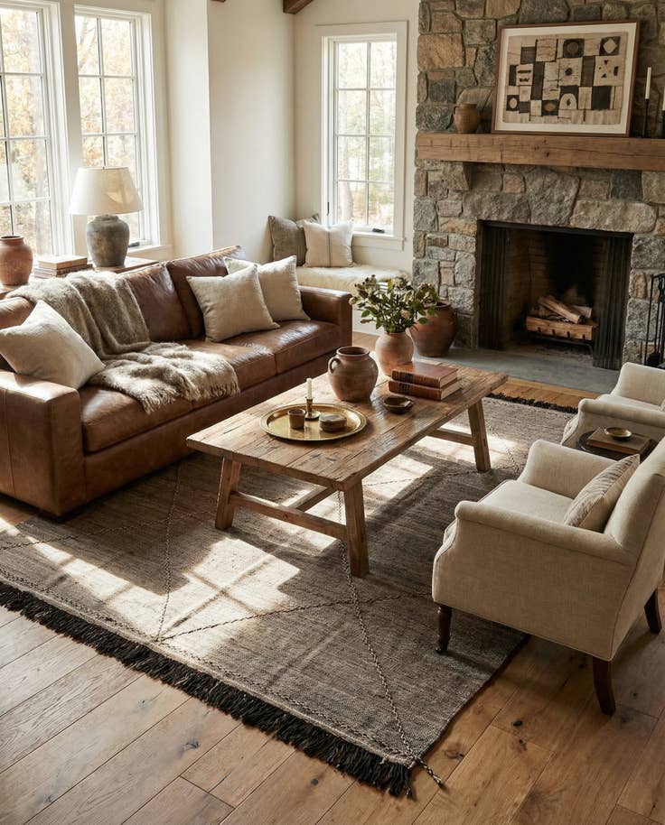 Detail image of 8' x 10' Hand Knotted Moroccan Wool Rug