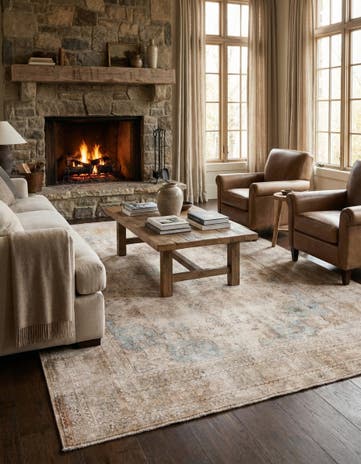 6' 6 x 9' 5 Hand Knotted Ultra Vintage Persian Wool Rug
