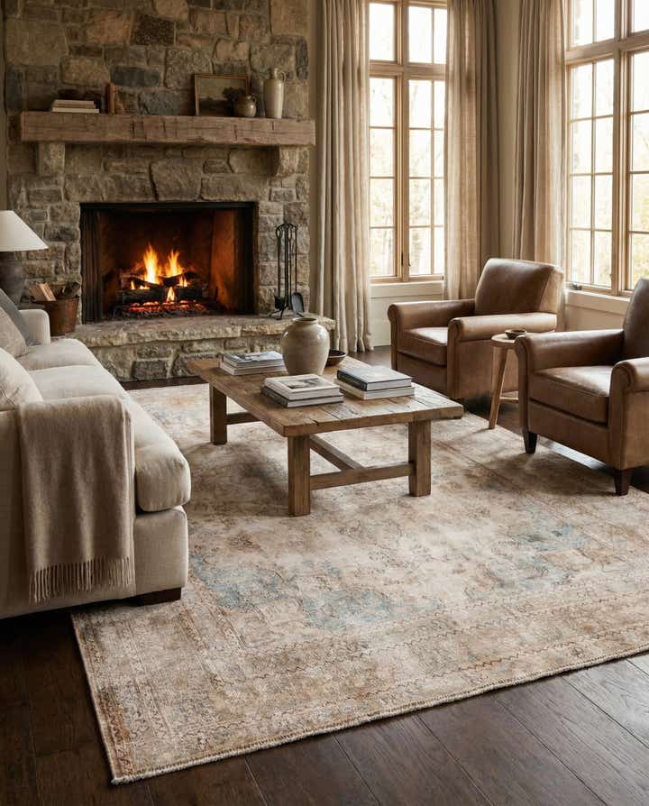 6' 6 x 9' 5 Hand Knotted Ultra Vintage Persian Wool Rug