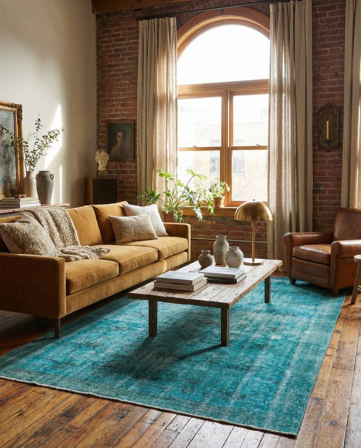 Detail image of 4' 7 x 7' 11 Ultra Vintage Wool Rug