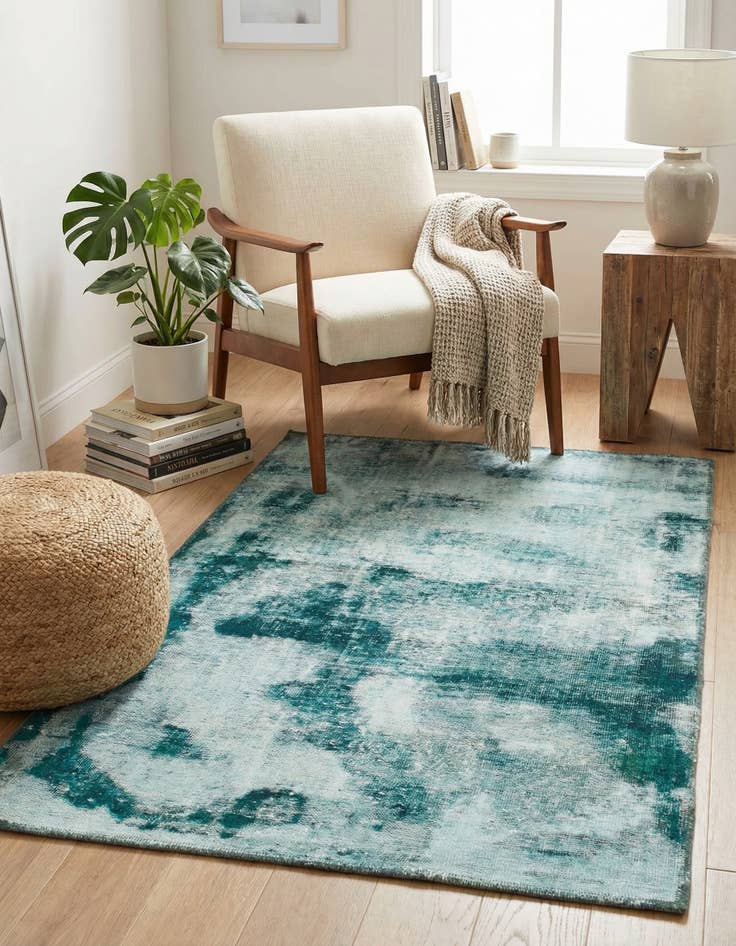 Detail image of 3' 3 x 5' 8  Hand Knotted Ultra Vintage Persian Wool Rug