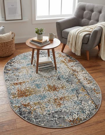 Gray Budapest Oval Rug