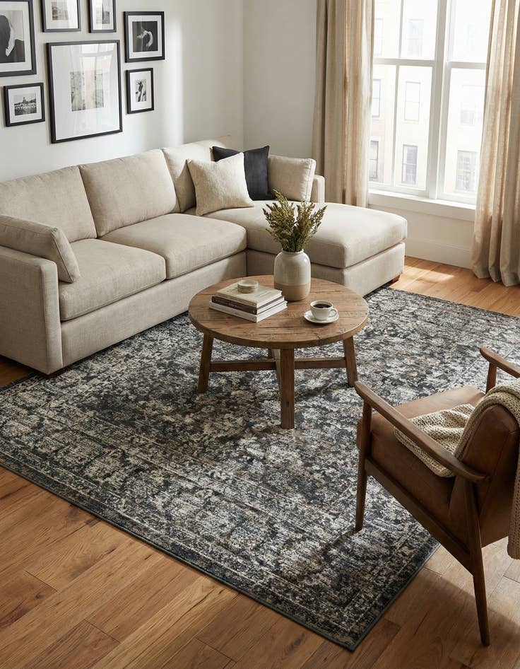 Detail image of 7' 10 x 7' 10 Uptown Central Park Square Rug