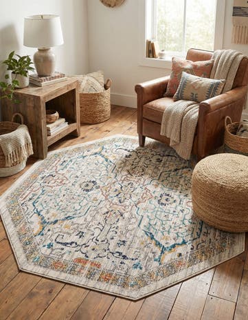 Ivory Lola Octagon Rug