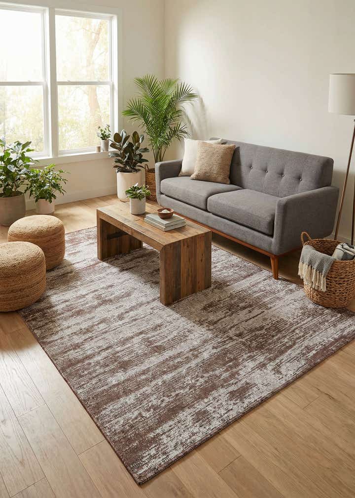 5' 3 x 8' Easy-Clean Modern Indoor / Outdoor Rug