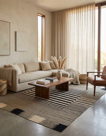 8' 2 x 9' 10 Hand Woven Kilim Modern Wool Rug
