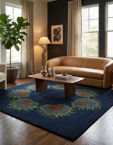 7' 5 x 7' 7 Luna Wool Square Rug