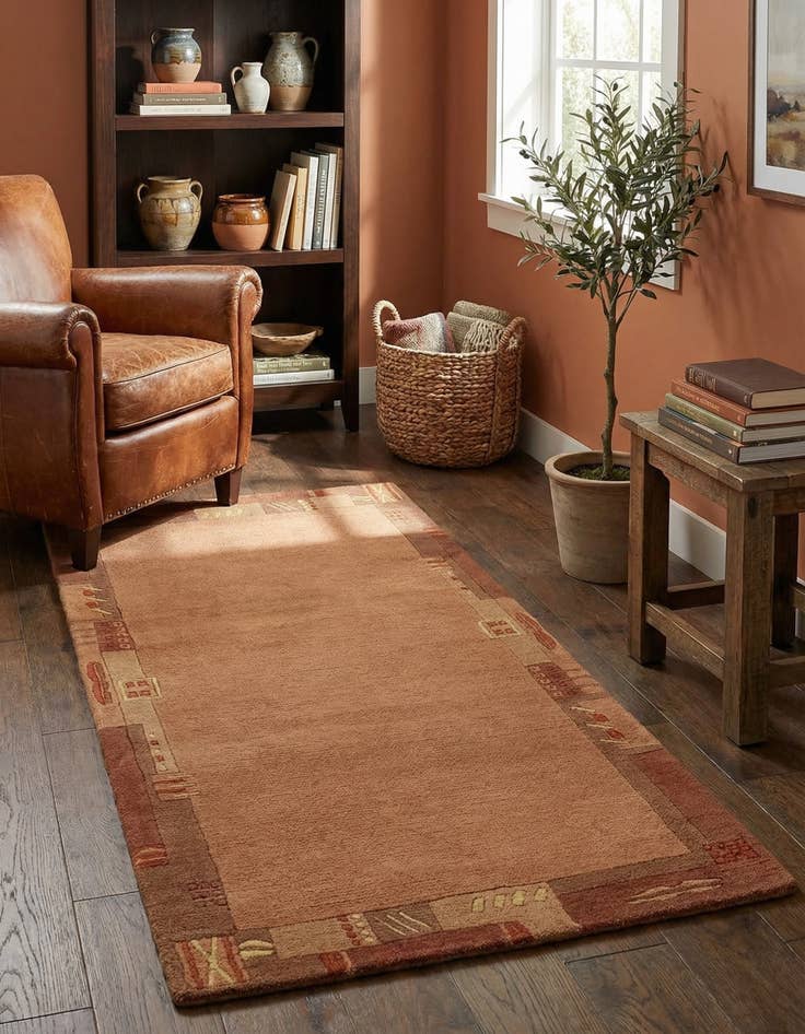 Detail image of 2' 4 x 4' 7  Hand Knotted Nepal Wool Rug