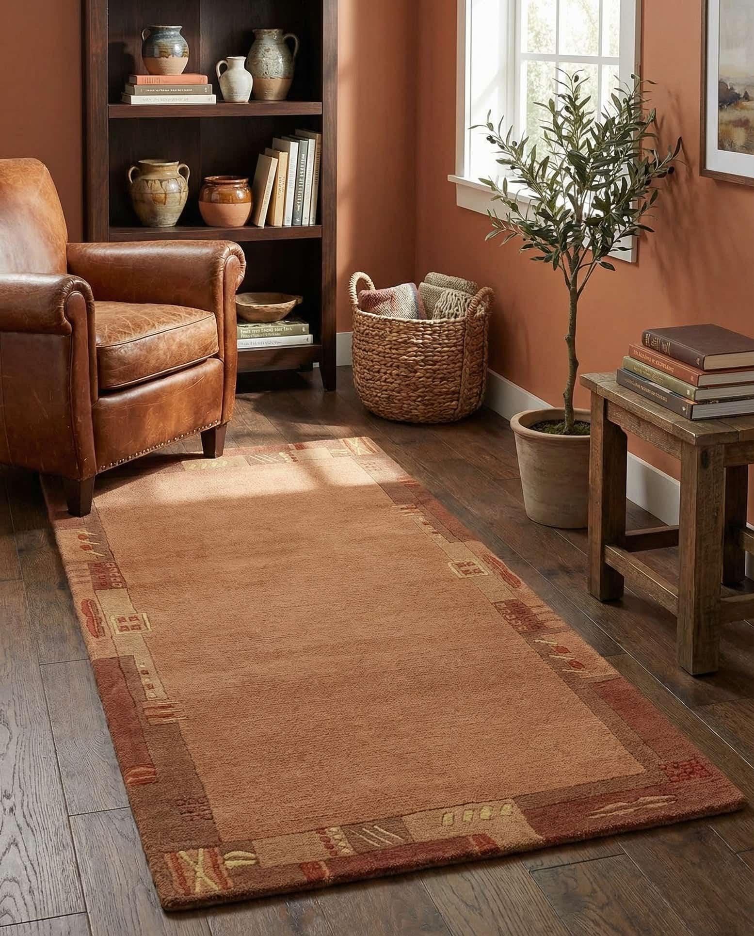 2' 4 x 4' 7 Hand Knotted Nepal Wool Rug