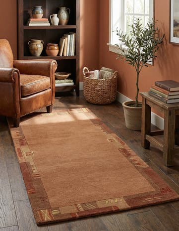 2' 4 x 4' 7 Hand Knotted Nepal Wool Rug