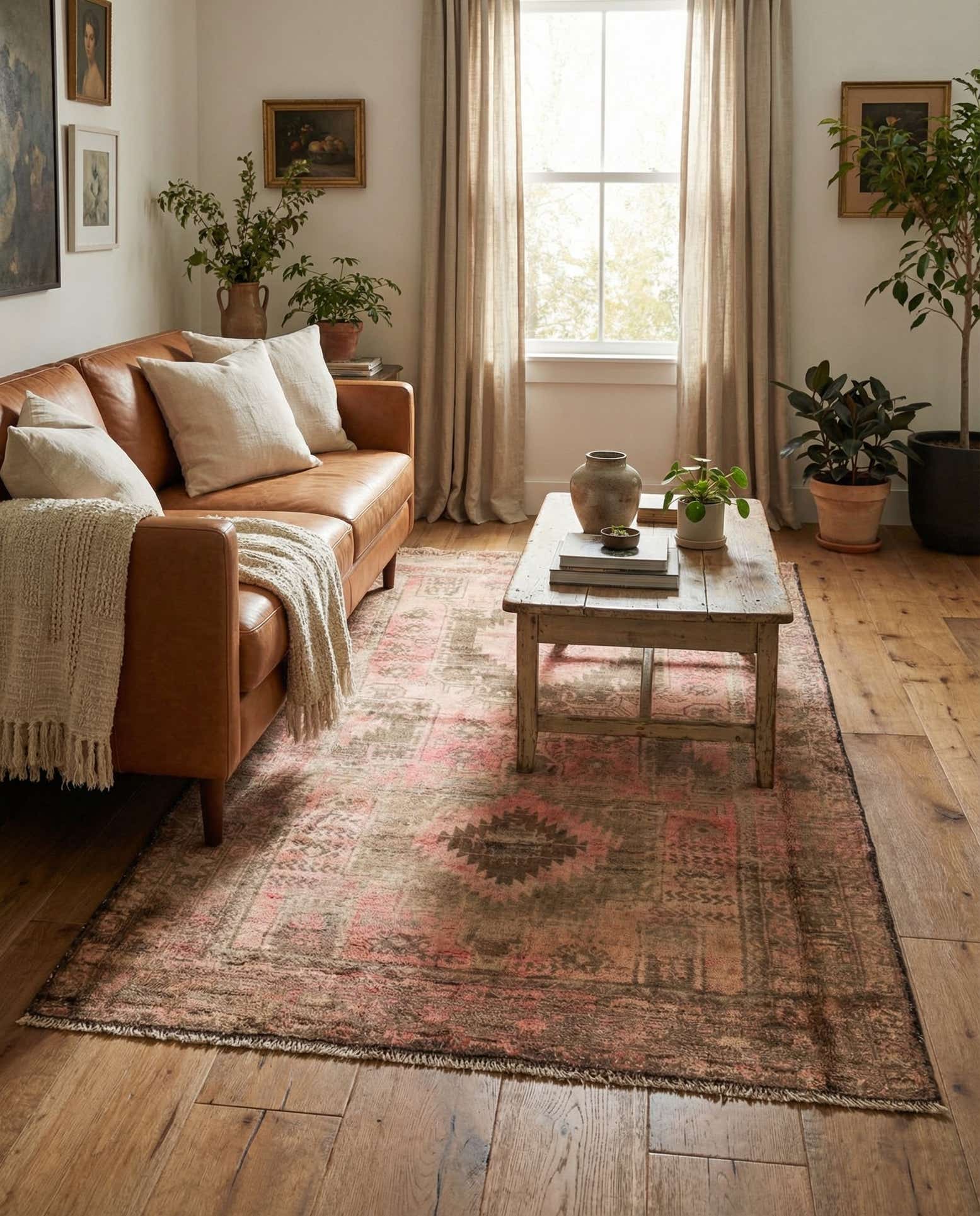 3' 9 x 6' 3 Hand Knotted Ultra Vintage Persian Wool Rug