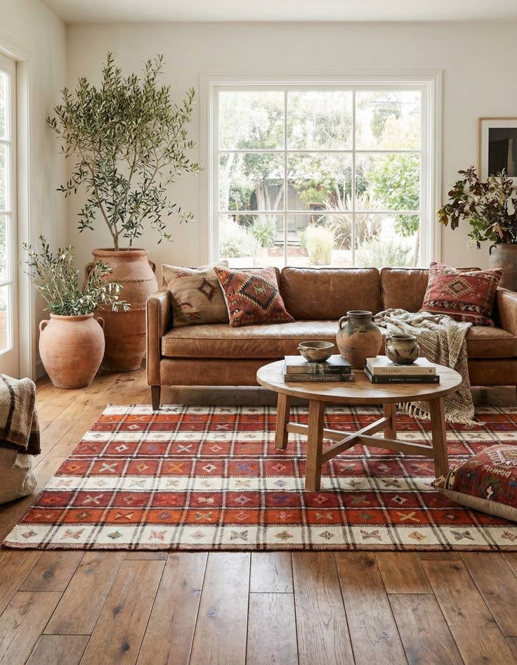 Detail image of  4' 11 x 6' 4 Jajim Rug