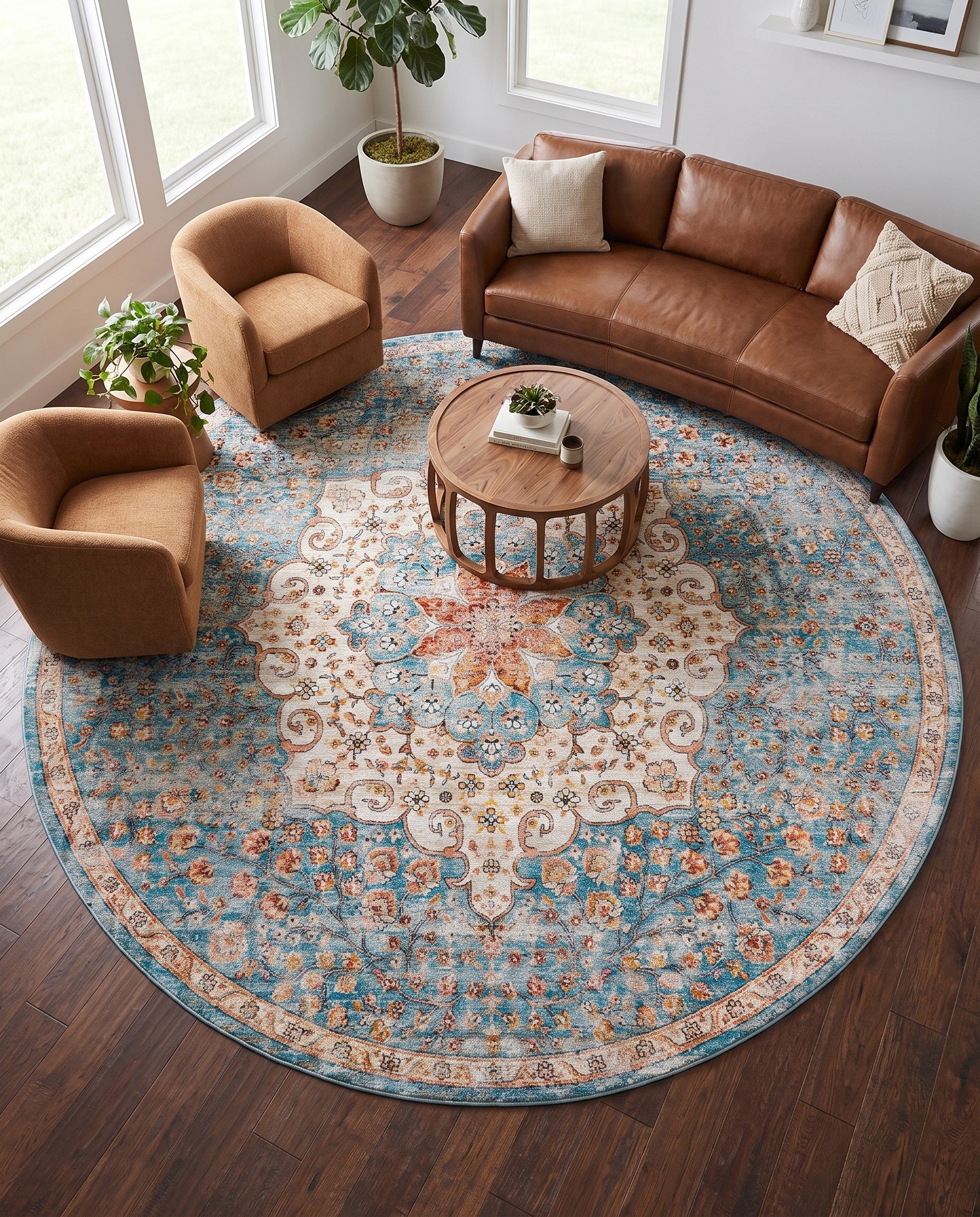 10' 2 x 10' 2 Newport Round Rug