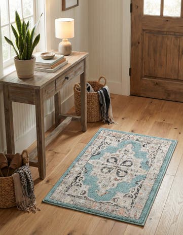 Aqua Parker Rug