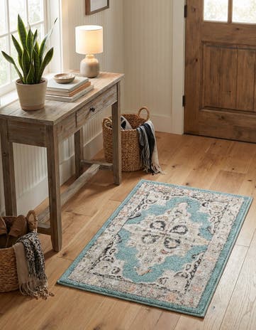 Aqua Parker Rug