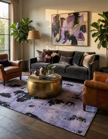 5' 9 x 8' Hand Knotted Ultra Vintage Persian Wool Rug