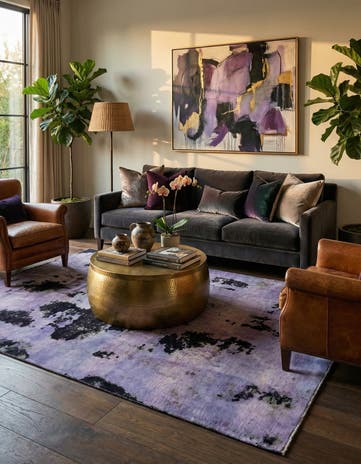 5' 9 x 8' Hand Knotted Ultra Vintage Persian Wool Rug