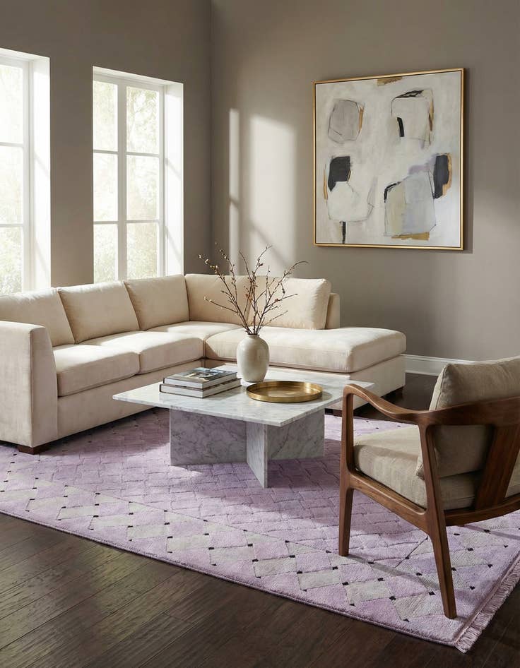 Detail image of 5' 6 x 7' 9  Hand Knotted Darya Wool Rug