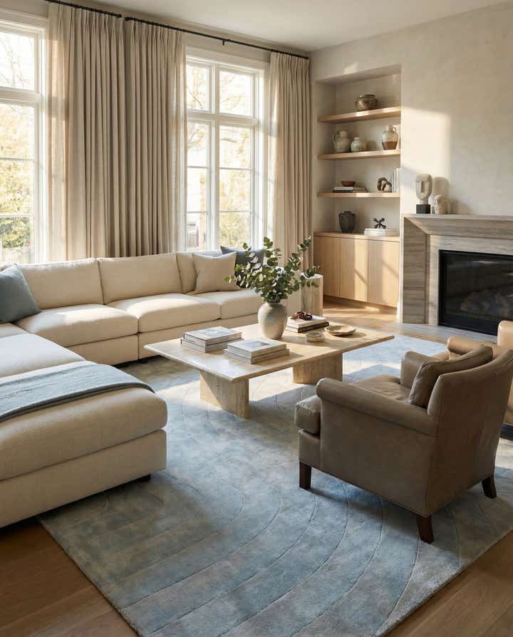 9' 10 x 13' 1 Hand Knotted Darya Wool Rug