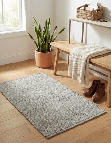 2' 2 x 3' 1 Hand Woven Lattice Wool Rug