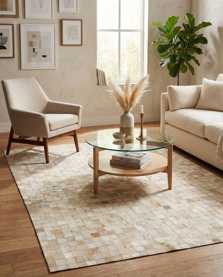 4' x 5' 8 Cowhide Stocks Rug