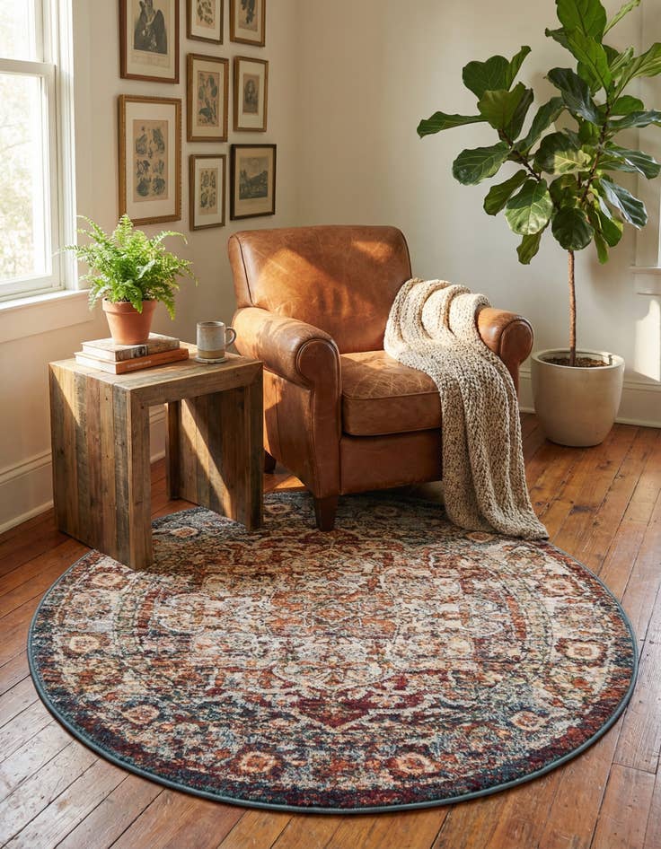 Detail image of  4' 1 x 4' 1 Isabella Round Rug