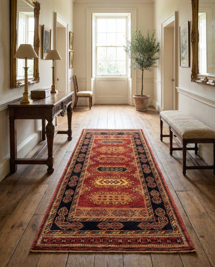 Detail image of 2' 7 x 6' 11 Kashkuli Runner Rug
