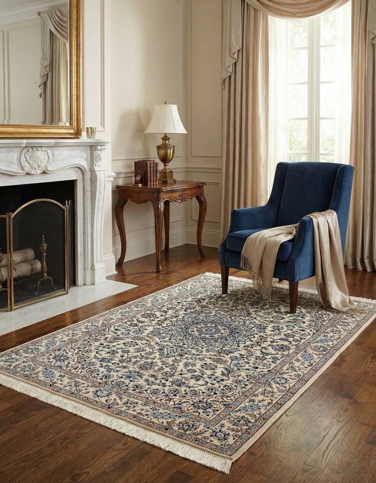 Detail image of 3' 5 x 5' 3 Nain Rug