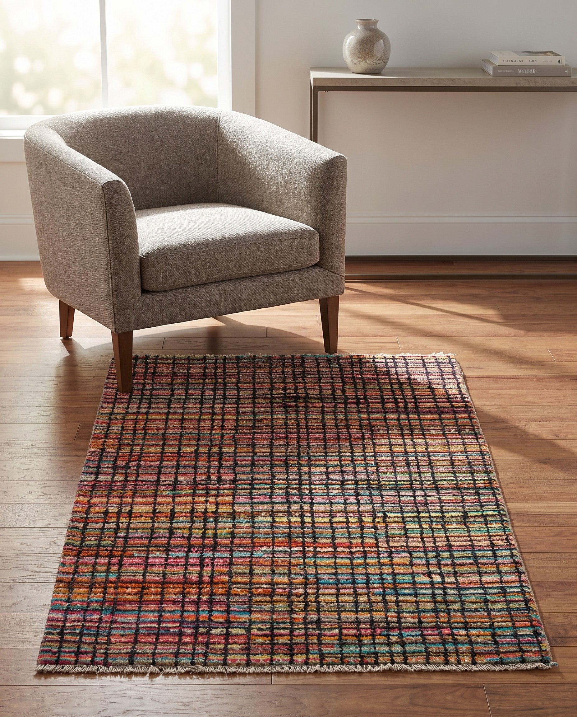3' x 5' 4 Hand Knotted Modern Ziegler Rug