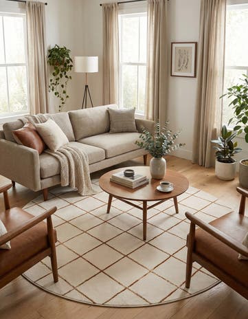 7' 10 x 7' 10 Vogue Geo Round Rug