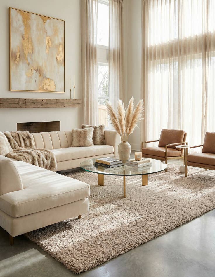 Detail image of 10' x 14' Marilyn Monroe™ Shag Rug