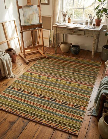 4' x 6' Hand Knotted Modern Ziegler Rug