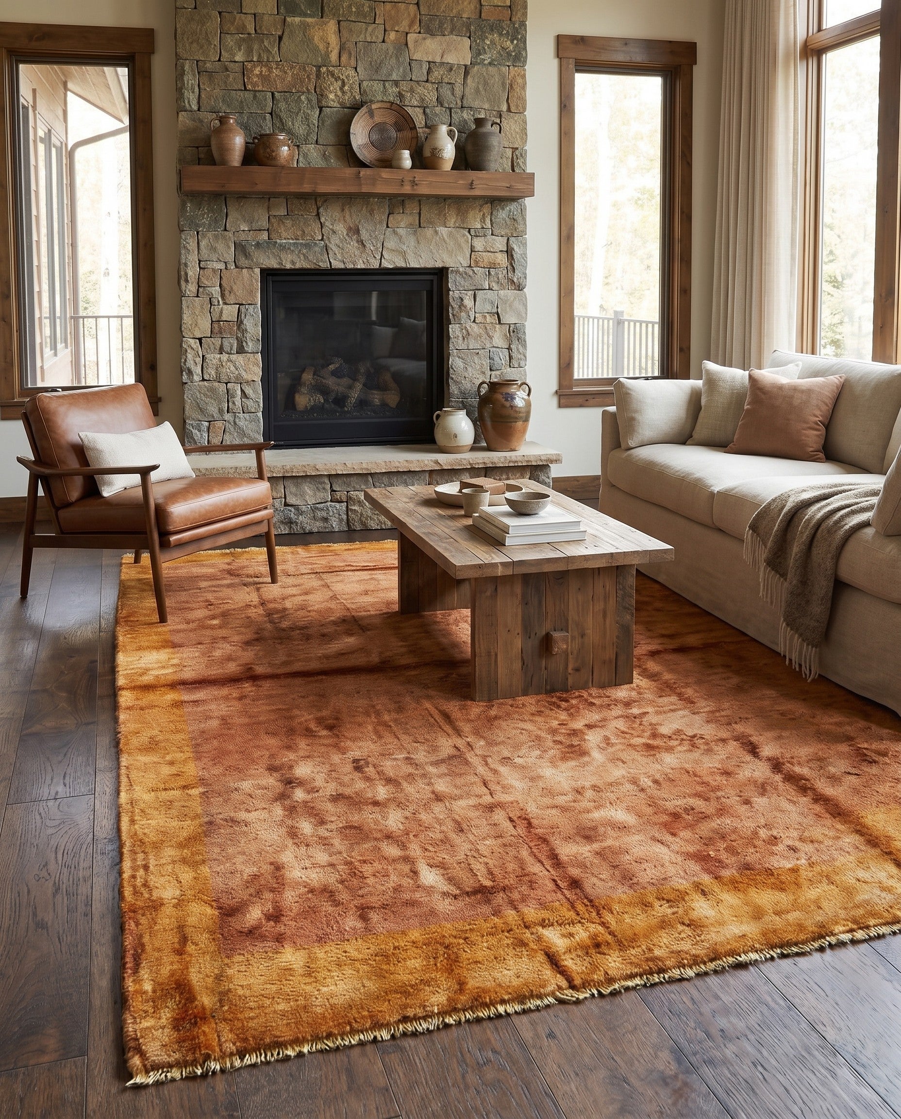 5' 5 x 8' 2 Hand Knotted Kashkuli Gabbeh Wool Rug