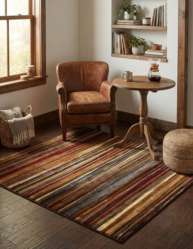 Detail image of 5' 3 x 5' 3 Coffee Shop Square Rug