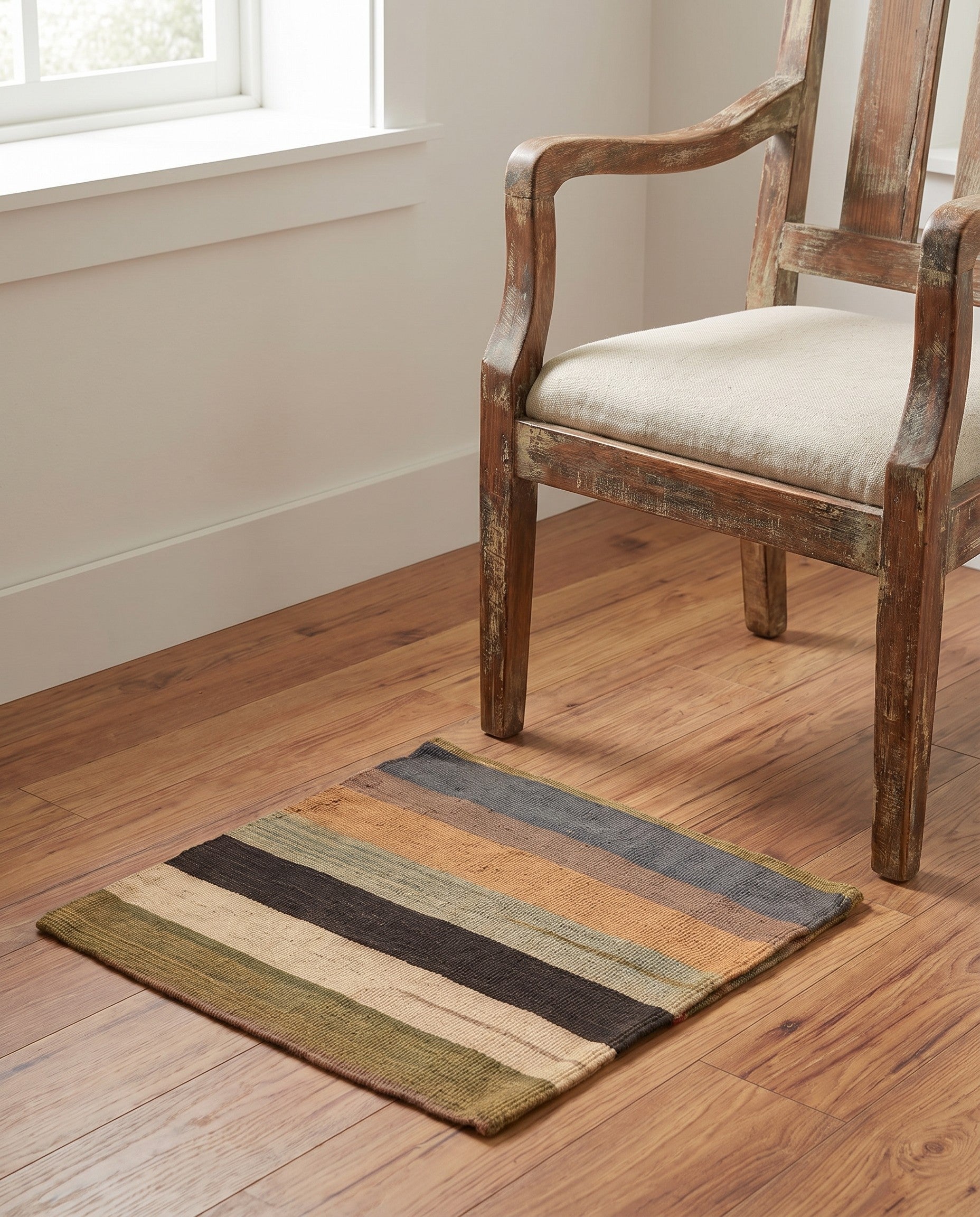 1' 8 x 1' 8 Hand Woven Pillow Wool Square Rug