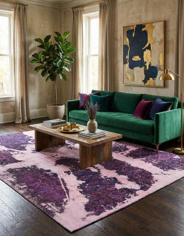 7' 7 x 9' 5 Hand Knotted Ultra Vintage Persian Wool Rug