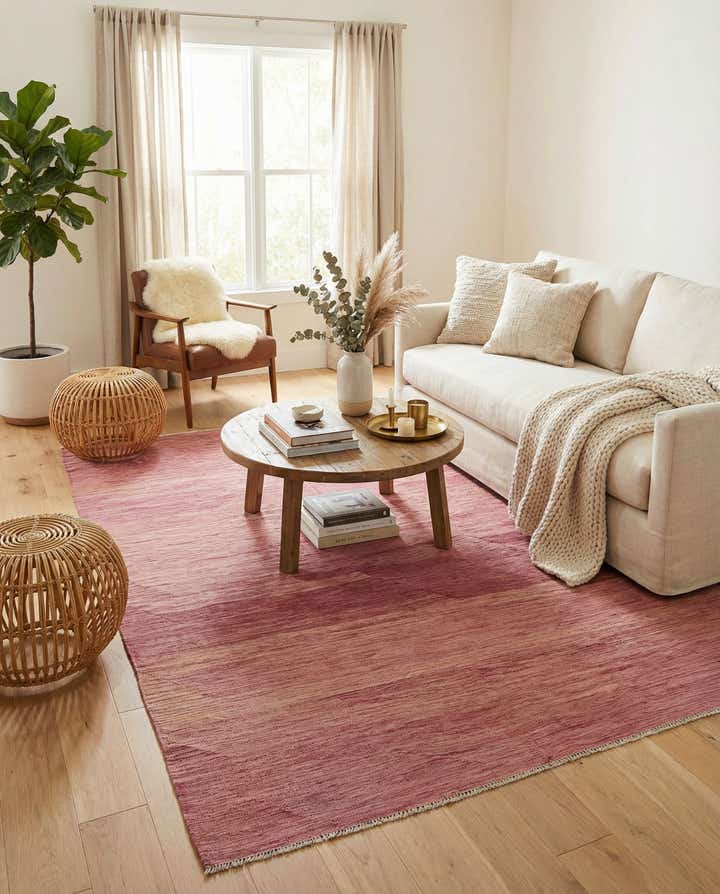 6' 6 x 9' 8 Hand Woven Kilim Modern Wool Rug