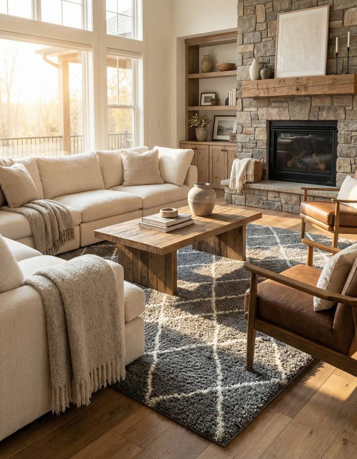 Detail image of  9' 10 x 13' Soft Touch Shag Rug