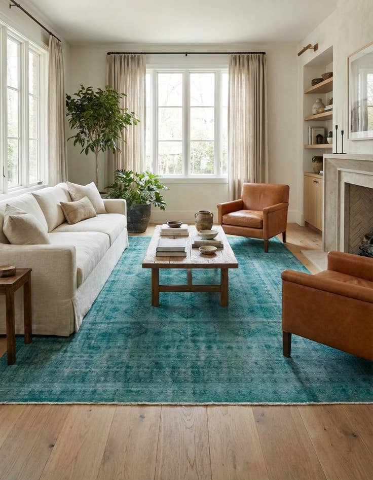 Detail image of 9' 5 x 12' 4  Hand Knotted Ultra Vintage Persian Wool Rug