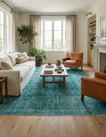 9' 5 x 12' 4 Hand Knotted Ultra Vintage Persian Wool Rug
