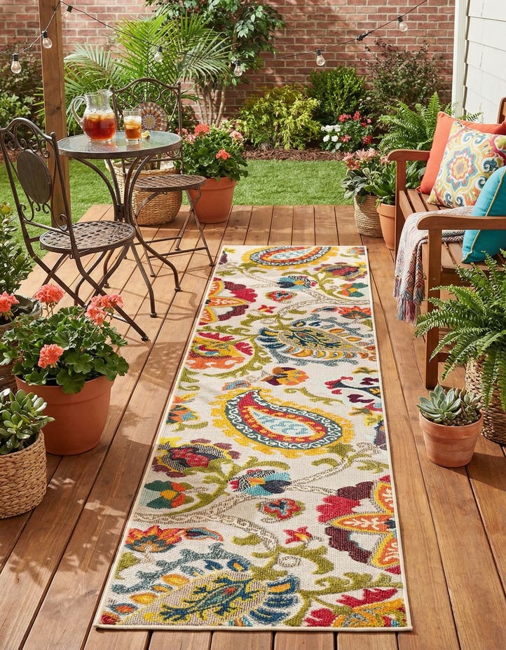 2' 7 x 10' Easy-Clean Casablanca Indoor / Out...